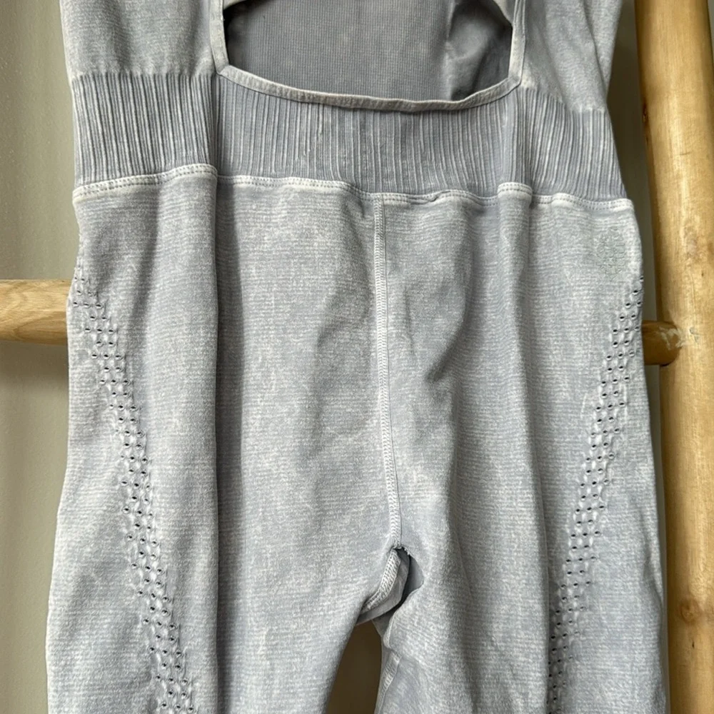 FP Movement by Free People Good Karma Onesie One Piece Jumpsuit in Ice Gray M/L - Picture 11 of 14